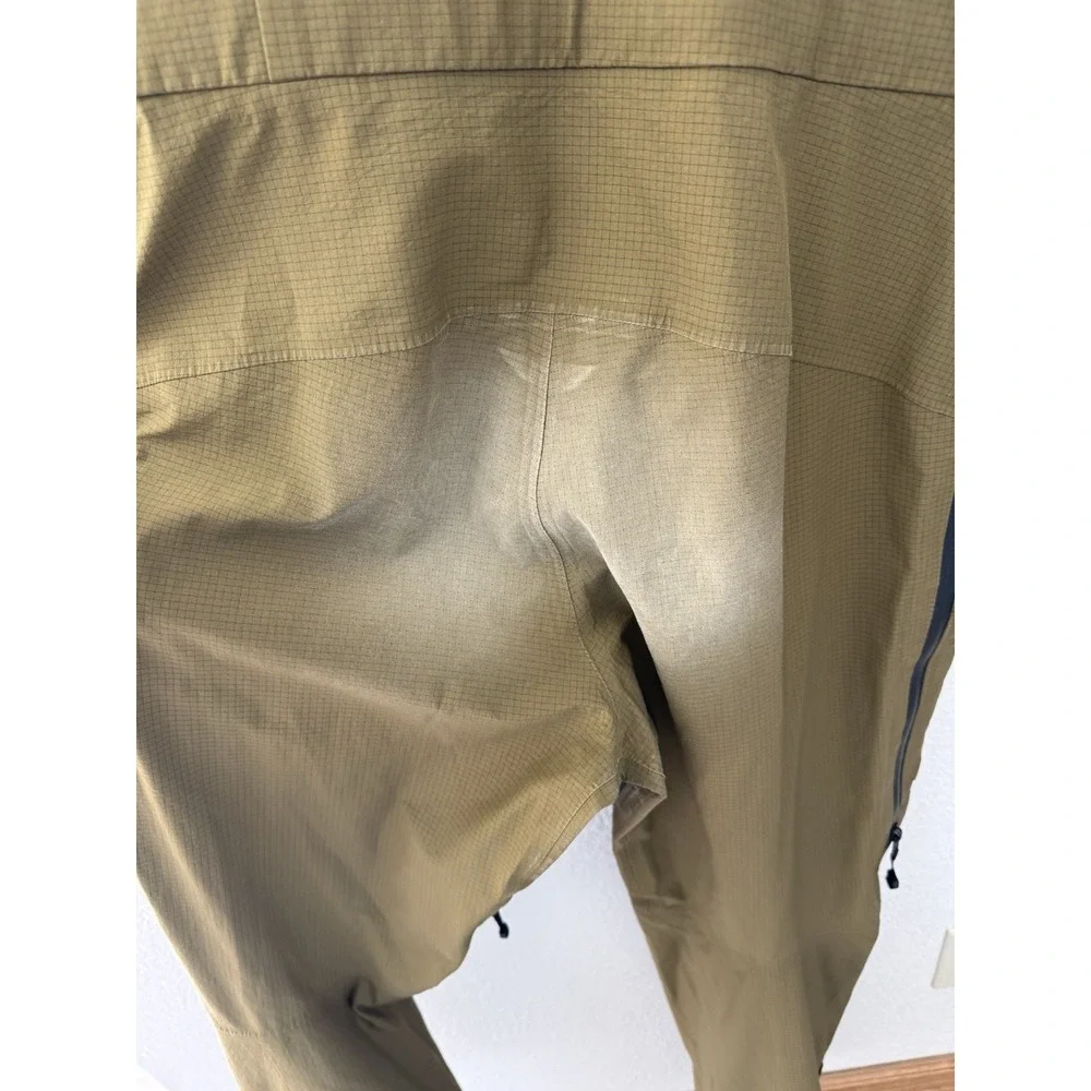 North Face Mens Summit Series A CAD Futurelight Bib Pants Small Green Snow Ski